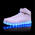 35 44 yards high help couples shining light shoes led USB charging shine shoes black and