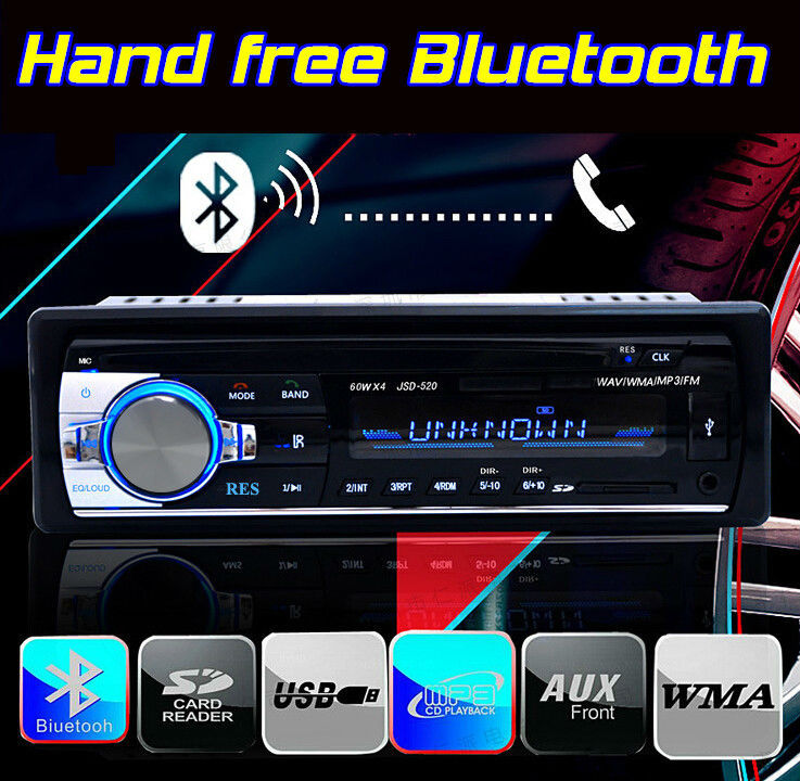 2015 new 12V Car Stereo Radio MP3 Audio Player Support Bluetooth function USB/SD MMC Port Car In-Dash /remote control,freeship!