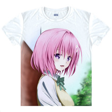 To Love-Ru Momo Nana Astar Summer Cute T-shirt Cosplay Anime Men Women Cotton T Shirt Multi style camisas hombre masculina