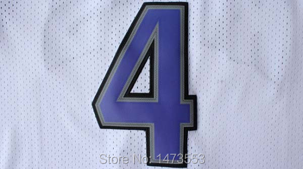 Sacramento #4 Chris Webber White Throwback Jersey Purple Number_01