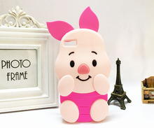 Luxury 3D cute cartoon case capa etui for huawei p8lite p8 lite pink pig soft gel silicon animal cell phone case house p15