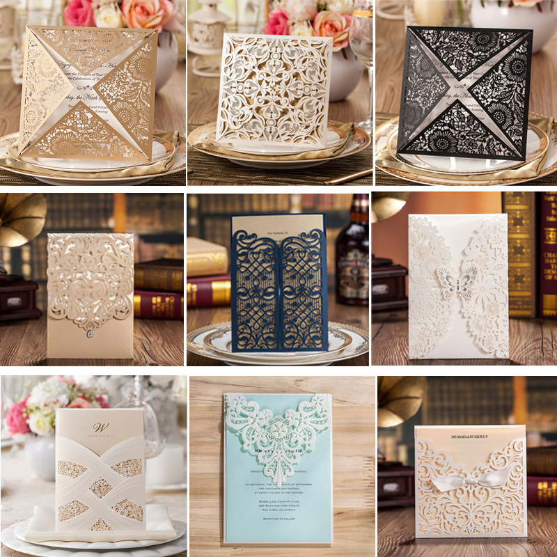 Online Buy Wholesale laser cut invitations from China laser cut invitations Wholesalers