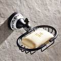 Free Shipping Oil Rubbed Bronze Brass Bathroom Kitchen Soap Dish Basket Wall Mounted