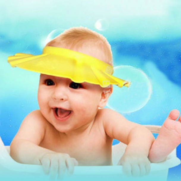 5pcs lot Adjustable Shower caps protect Shampoo for baby health Bathing bath waterproof kid children Wash