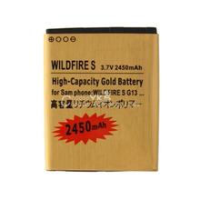 High-capacity 2450mAh Gold Business Rechargeable Battery for HTC Wildfire S G13 YKS