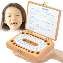Free shipping Retail 1pc handmade wooden Baby Tooth Case Album,baby Birthday Gift,Children’s teeth preservation box Lanugo-box