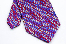 NT0277 Purple Blue Stripe Man s Classic Business Wedding Party Tie Fashion Luxury Jacquard Woven Silk