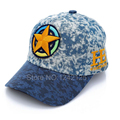 New spring autumn lovely boy children Baseball Cap Washed jeans pure cotton cowboy Embroidered Baseball Cap