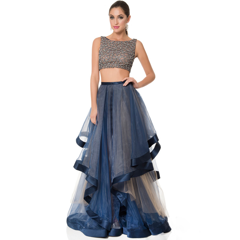 Navy Blue Formal Skirt | Jill Dress