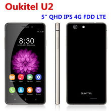 Original Oukitel U2 MTK6735 5″ QHD IPS 4G FDD LTE Mobile CellPhone 1GB RAM+8GB ROM 8MP Camera  Quad Core Android 5.1 Smartphone
