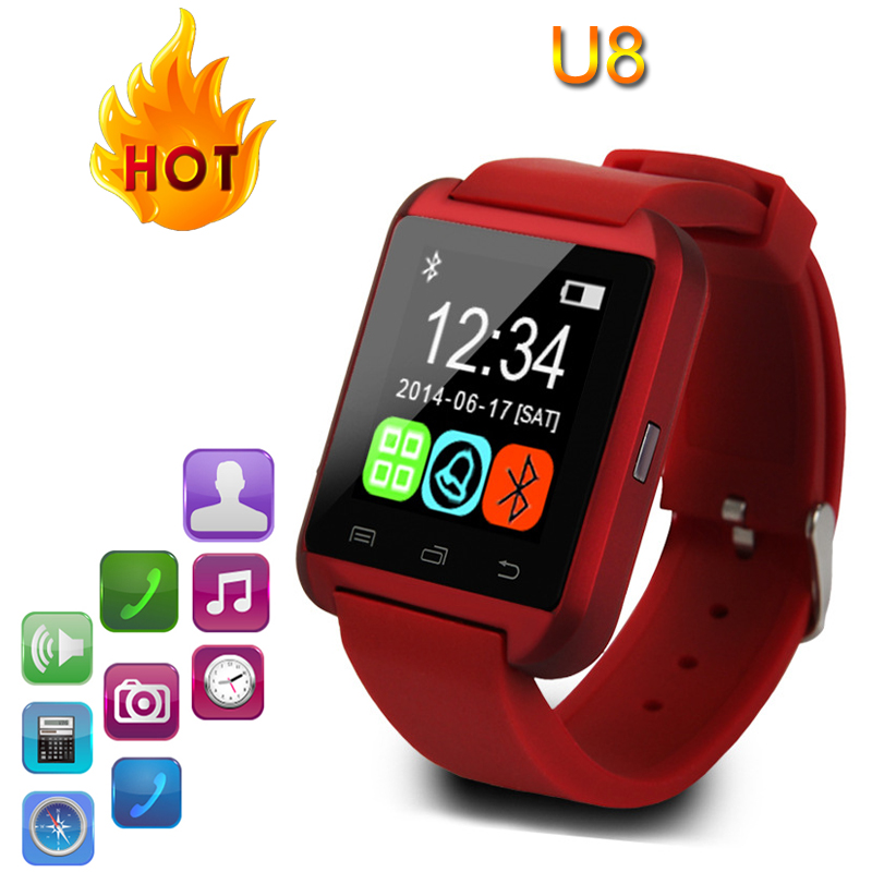 Bluetooth Smart Watch U8 Wrist Watch Fashion Digital Sport Wrist LED Watch Pair For iOS Android Phone Smart Wear