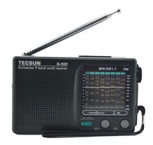 high quality Tecsun R 909 FM MW SW 9 Band Word Receiver Portable pocket Radio Stereo