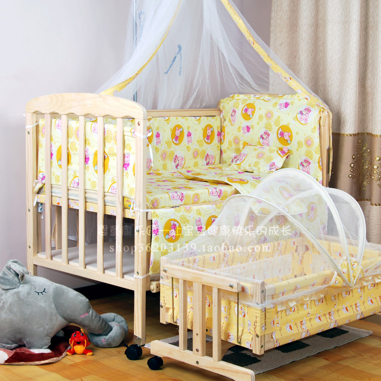 2015 paint baby bed solid wood baby bed bb elysium cradle bedding desk ...