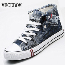 2016 Unisex Fashion Denim Shoes lace up shoe men and women Comfortable Canvas Shoes