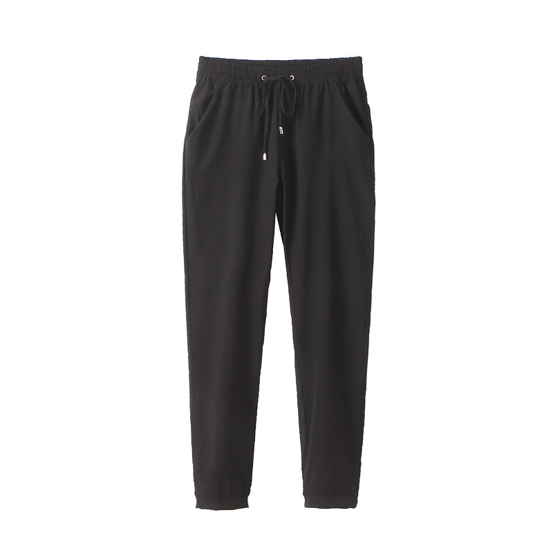 New fashion brand ladies trousers long casual pants Pure color elastic Chiffon pants leisure trousers AB17
