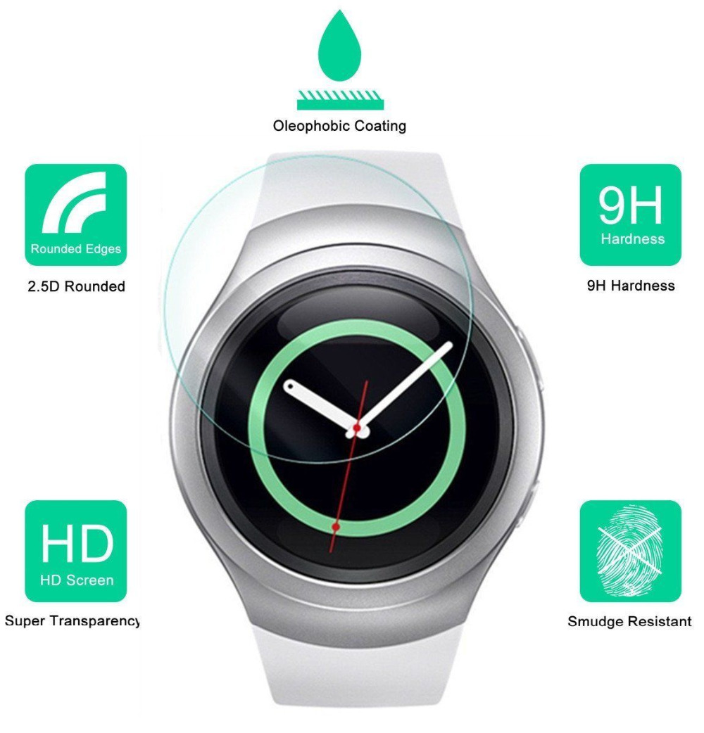 Amazing 9H Premium Explosion proof Tempered Glass For Samsung Gear S2 Screen Protector S2 Classic Smart