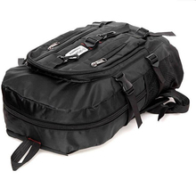 2015 new Fashion arcuate shouider strap zipper solid casual bag male backpack school bag Nylon bag