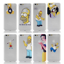 2014 New arrive 22 stylel For Apple iphone 6 case Transparent Snow White simpson Hand grasp the logo cell phone cases covers