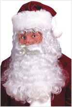 Free shipping Intimate lover to Europe and the United States men’s Father Christmas COSPLAY white shoulder wig beard