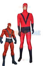 Red & Navy Blue Giant Man Costume Spandex Halloween Cosplay Superhero fullbody Costumes Hot Sale Zentai Suit