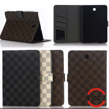 Business plaid style leather case  for Samsung Galaxy Tab S2 9.7 SM-T810 T815 Protective Skin Tablets & e-Books Case Y4A59D