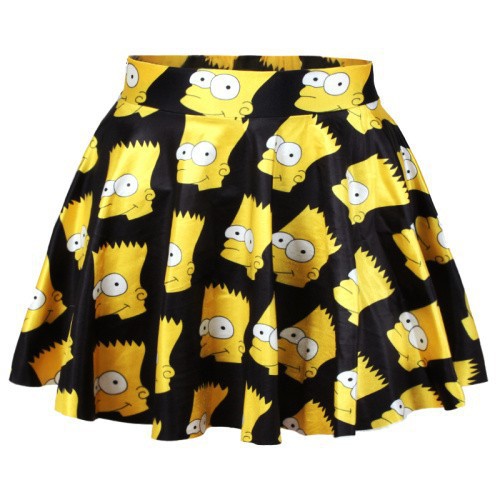 EAST KNITTING X 146 Fashion Cartoon Print Women Short Skirt Peacock font b Tartan b font