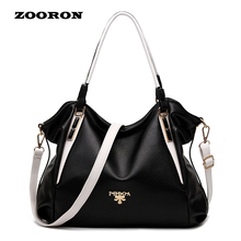2016 New Stitching Color Bags Fashionable Simple Shoulder Women Bag PU Leather Handbags Crossbody Bags for Women Tote Bag