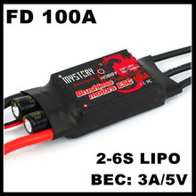 2016 new 2-6s mystery Fire Dragon 100A Brushless ESC RC Speed Controller for helicopter