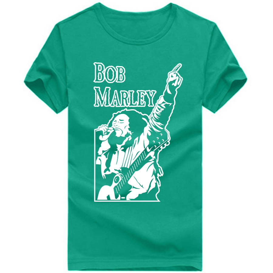 Camiseta personalizada Bob Marley com estampa em policromia