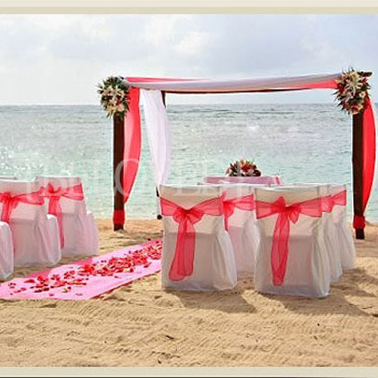 100PCS/lot 18* 275CM Chair Cover Sashes Organza Material Wedding Sash Party Decorations Bow Wedding Decor Sash Banquet 18 Colors