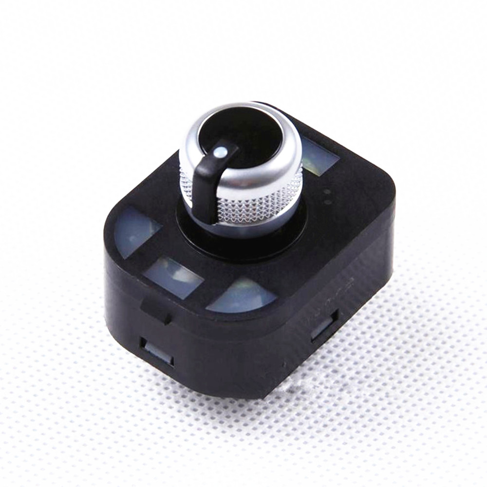 VW OEM Genuine Chrome Electric Rearview Mirror Adjust Switch Knob With