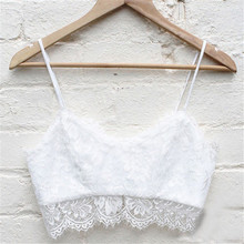 Sexy Women tank Lace Floral Unpadded Bralette Bralet Bra Bustier Crop Top Cami Tank