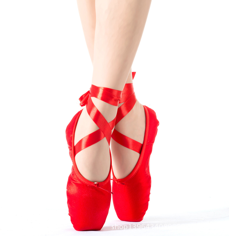 red pointe shoes ballet