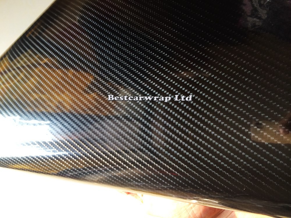 Ultra Gloss 6D Carbon Fiber Vinyl Wrap like Real Carbon with Air Bubble