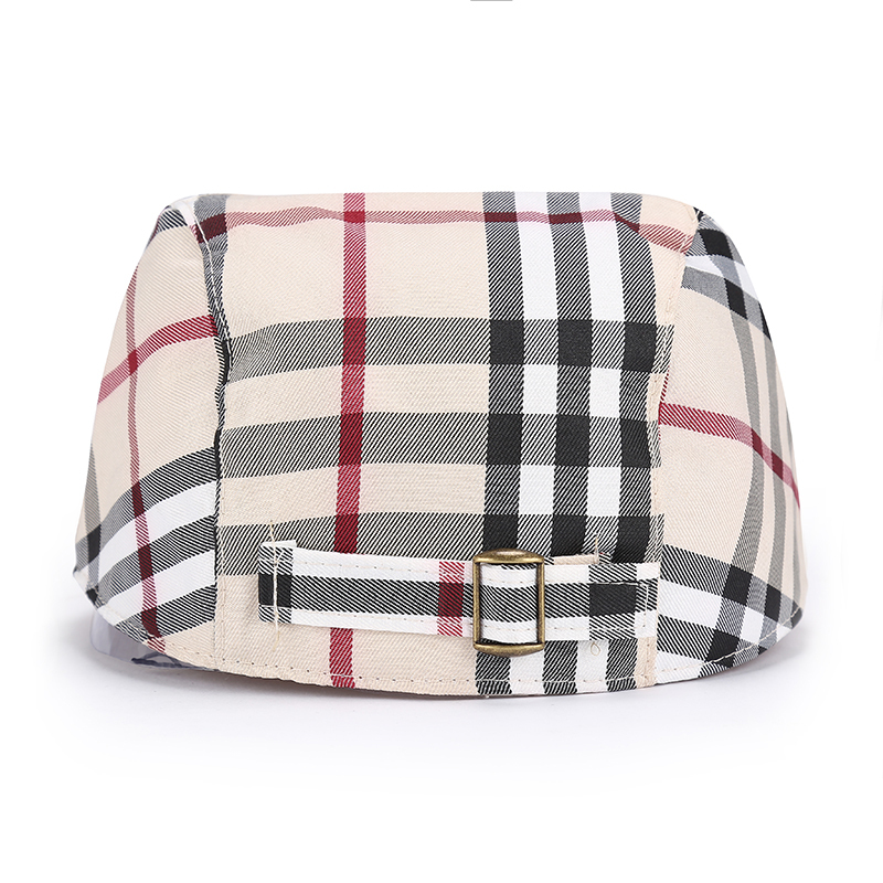 male Cap 2015 spring and summer Berets fashion hat for man trend beret Men large plaid