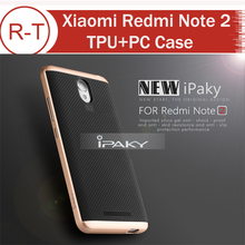 Xiaomi Redmi Note 2 Case Original ipaky Brand TPU + PC Protective Case Back Cover With Frame For Hongmi Note 2 Smart Phone