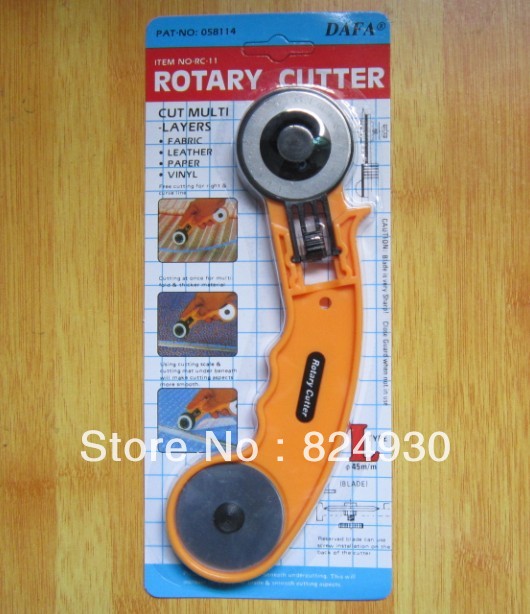 DAFA Brand 45mm rotary cutter blades with handle for fabric leather paper and vinyl