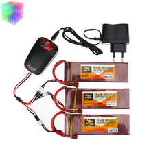 Lipo 7.4v 5000mah battery 40C ZOP Batteies T plug and charger with cable for rc Quadcopter Airplane drone Parts wholesale