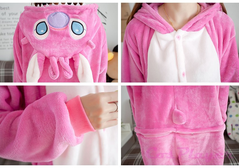 pink stitch pajamas