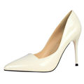 High Heels Shallow Mouth Pointed Toe Women Pumps Stone Pattern Mirror Surface Ladies Shoes W01570 1