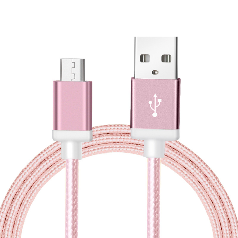 Aluminum Mobile Phone Cable For iPhone 5 6 Micro USB Charger USB Data Cable Charging For
