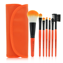 Hot Sales 2015 New Professional 7 Pcs Makeup Brush Set Tools Make Up Remover Wool Brand