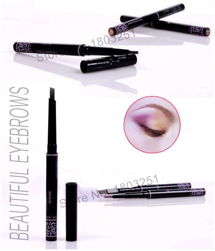 Eyebrow Pencil Fashion Eyebrow Enhancer Brand Makeup 5 Style Paint For Eyebrows Automatic Waterproof Beauty Tools 1PC Black Dark Brow