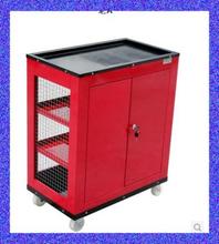 A value of old red crown mesh grid tool trolley tool cart tool cabinet LA111808