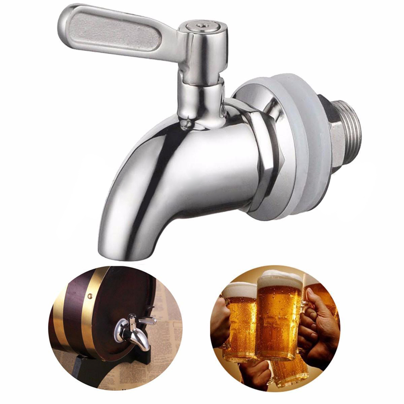 New Stainless Steel Beer Faucet Tap Home Brew Fermenter Wine Draft Beer Fridge Kegs Faucets For Bar Accessories