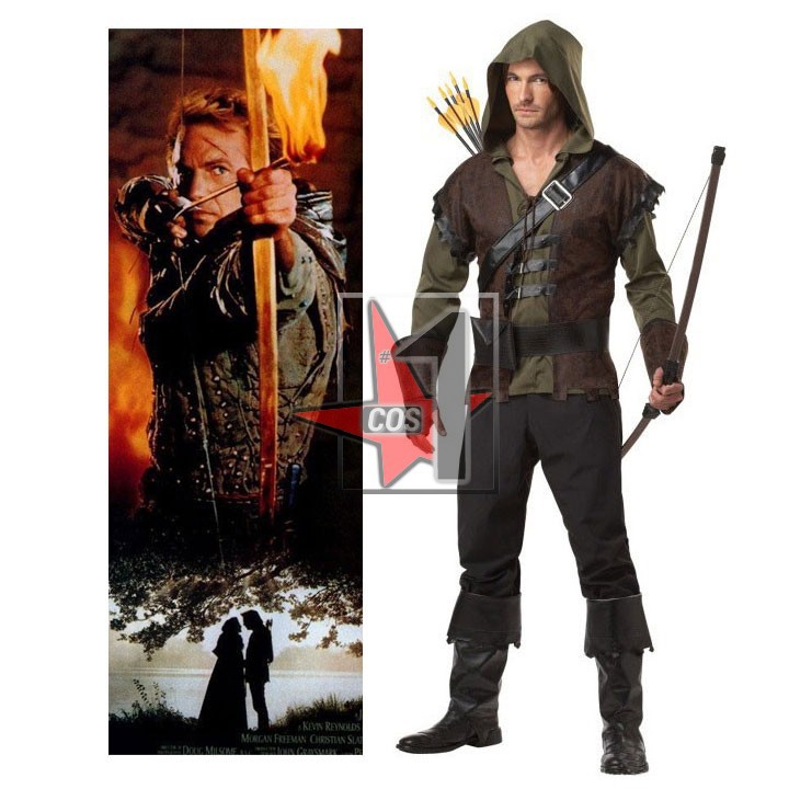 Best seller Film Robin Hood cosplay costumes Europe and America NEW Style Men's clothing For  Halloween costume CN0149