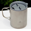 Keith Hot Sale 450ml Double wall Titanium Mugs Insulated Cups Copos For Outdoor Camping Travel Mug