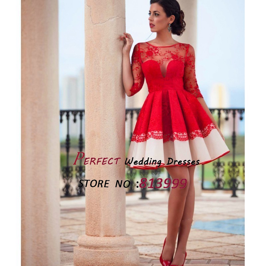 red cocktail dress