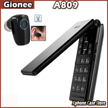 Original Gionee A809 2.8 inch Vertical Flip Mobile Phone Dual SIM GSM Network 2000mAh Battery 865hours Standby time Cell Phone