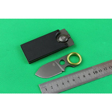 2 unids Mini GDC Clip del dinero cuchillo de hoja fija 3.6 » caza que acampa supervivencia al aire cuchillo multifuncional herramientas de mano NF-6